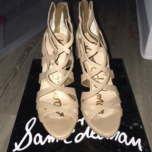 Sam Edelman nude strappy heels